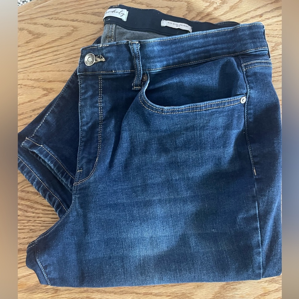 Wonderly Mid Rise Skinny Jean 18short
